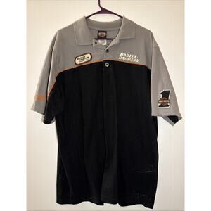 Harley-Davidson Racing Men's XL Polo Style Shirt Avalanche Denver Co